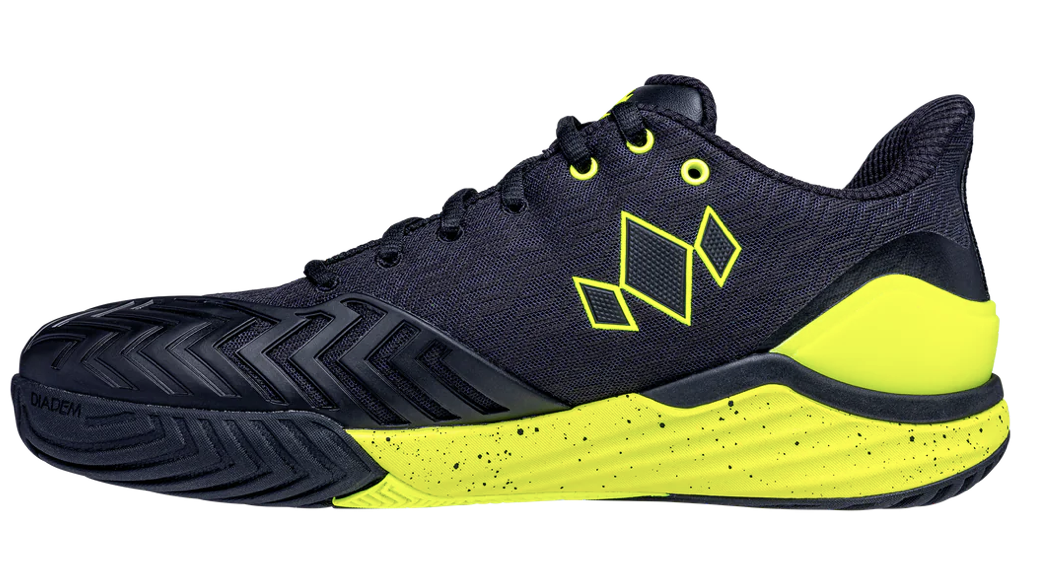 Men's Court Burst Hard Court Shoe - Black & Yellow